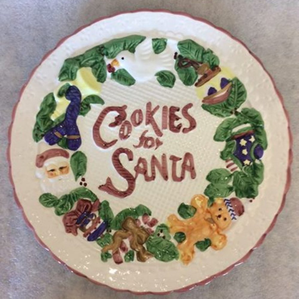 Cookies for Santa Plate